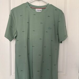 Lacoste Men's Mint Green Short Sleeve Tee